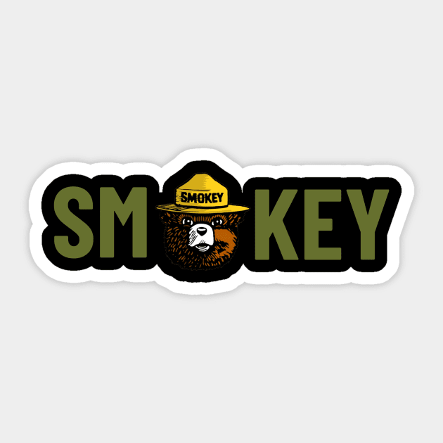 SMOKEY BEAR Sticker by Cult Classics